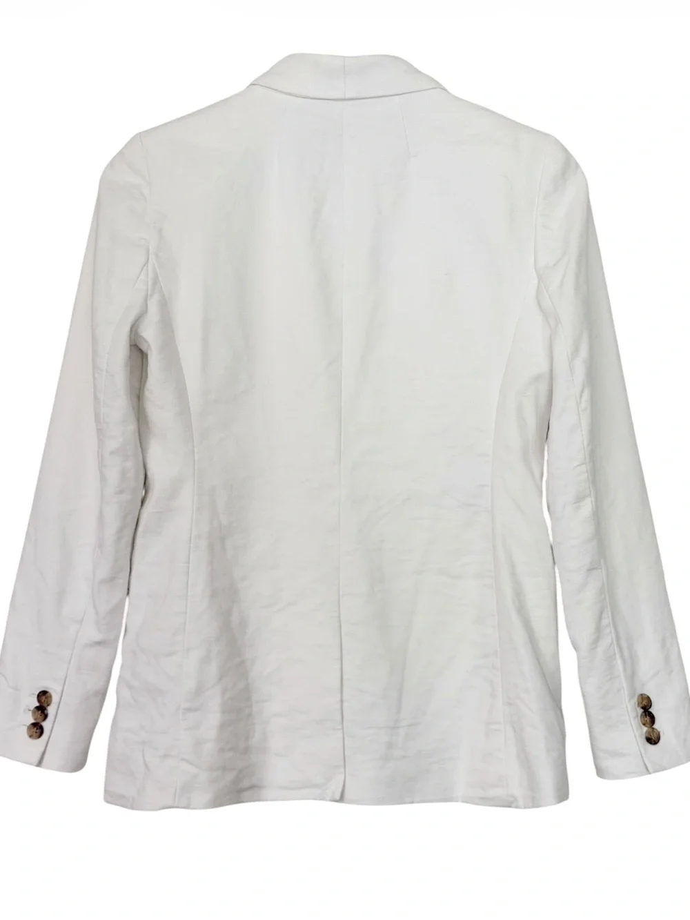 J. Crew Parke Stretch Linen Blend Blazer in White Size 2